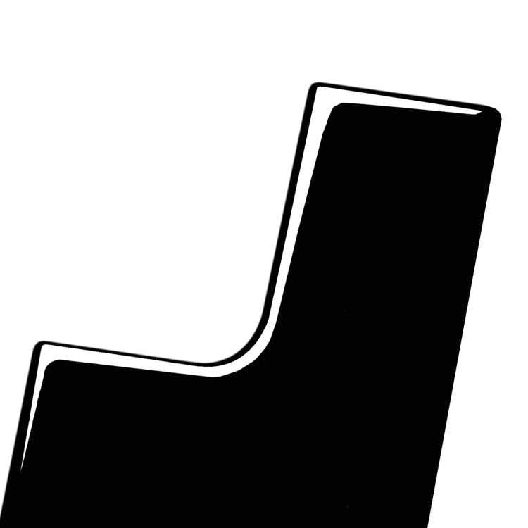 Stylish Piano Black ABS Decorative Storage Box Sticker for Mercedes-Benz E-Class W210 (1996-2002)