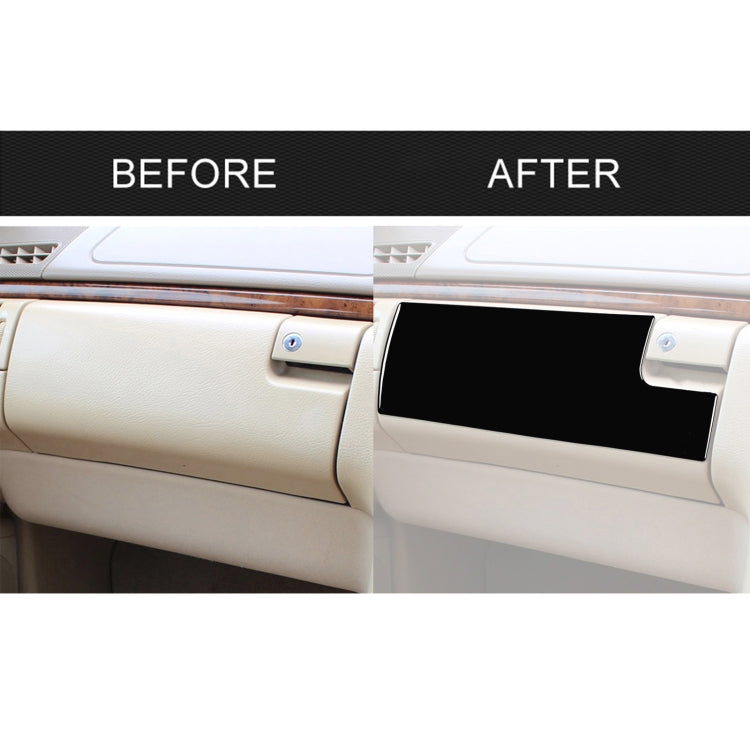 Stylish Piano Black ABS Decorative Storage Box Sticker for Mercedes-Benz E-Class W210 (1996-2002)