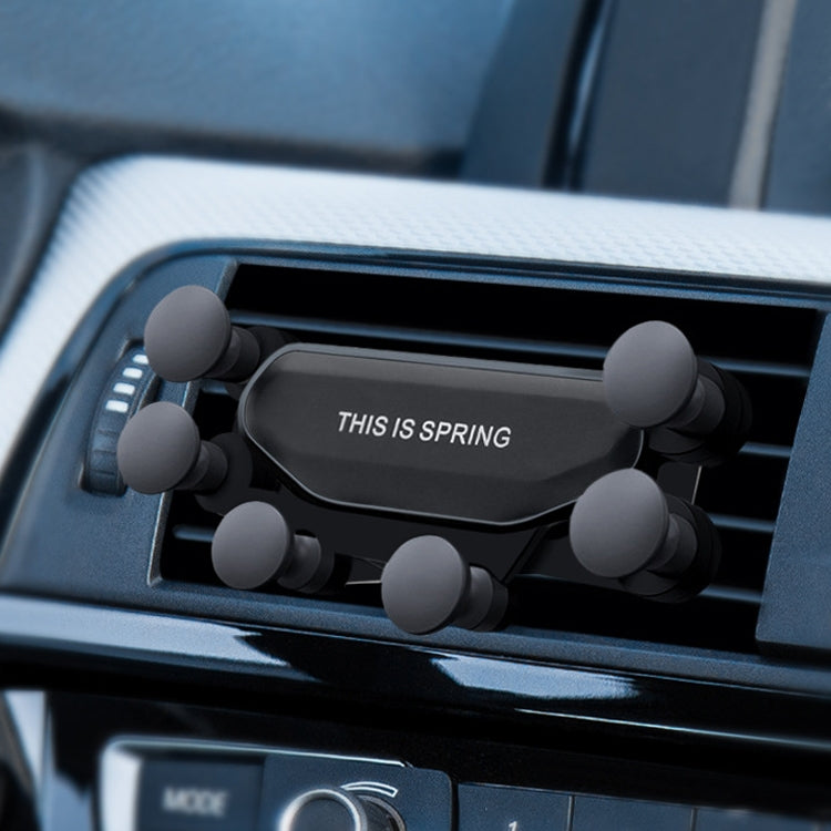 Gravity-Defying Car Air Vent Mobile Phone Holder with Six-Claw Design