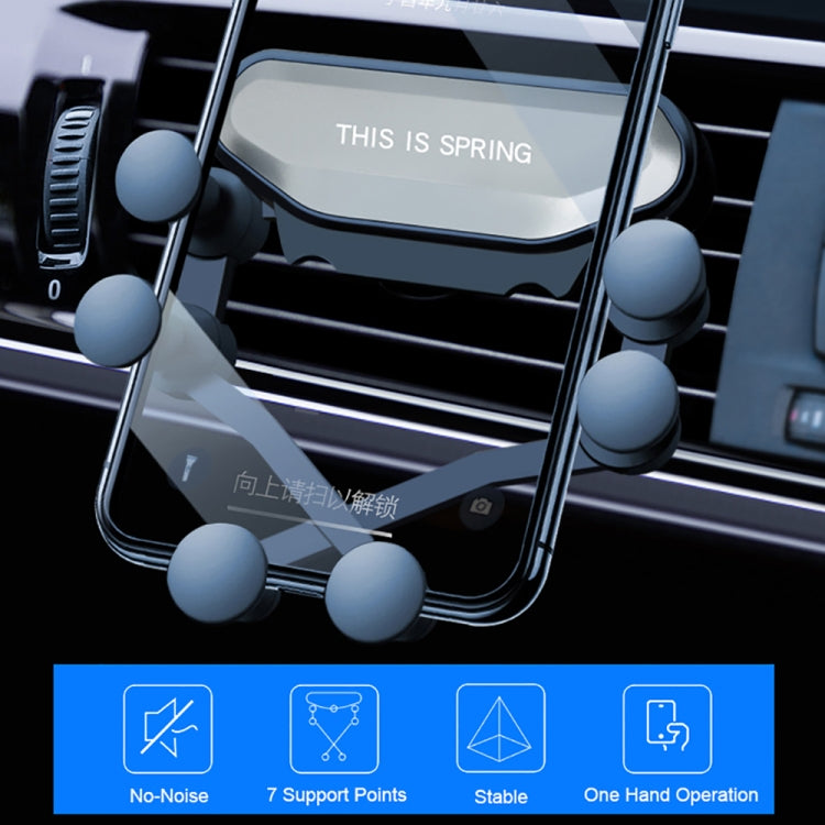 Gravity-Defying Car Air Vent Mobile Phone Holder with Six-Claw Design