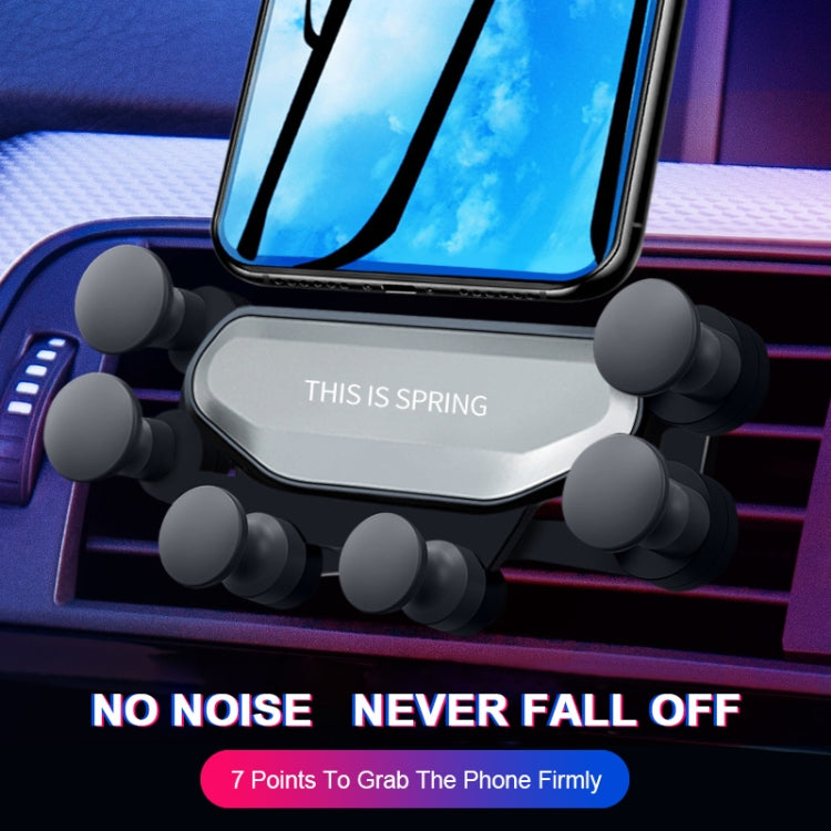 Gravity-Defying Car Air Vent Mobile Phone Holder with Six-Claw Design