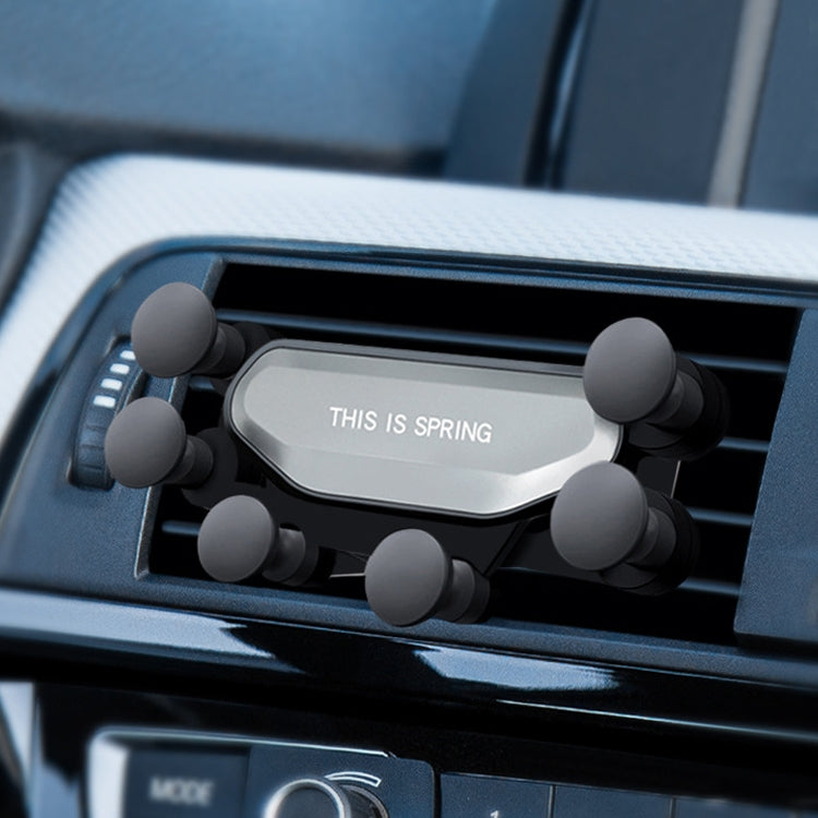 Gravity-Defying Car Air Vent Mobile Phone Holder with Six-Claw Design