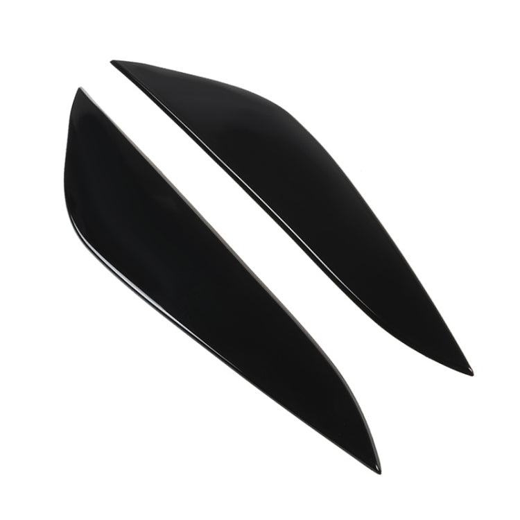 Car Smooth Surface Headlight Eyebrow for Tesla Model 3, Black