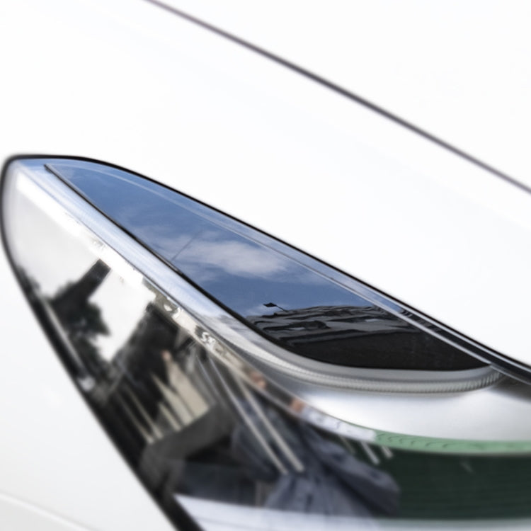 Car Smooth Surface Headlight Eyebrow for Tesla Model 3, Black
