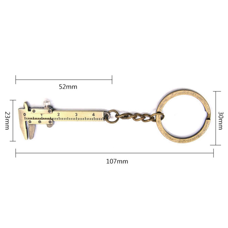 5-Piece Mini Vernier Caliper Keychain Set