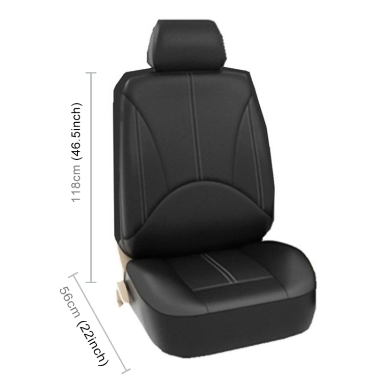 4-in-1 Universal Faux Leather Seat Cover Set for Year-Round Comfort in Two-Seater Cars