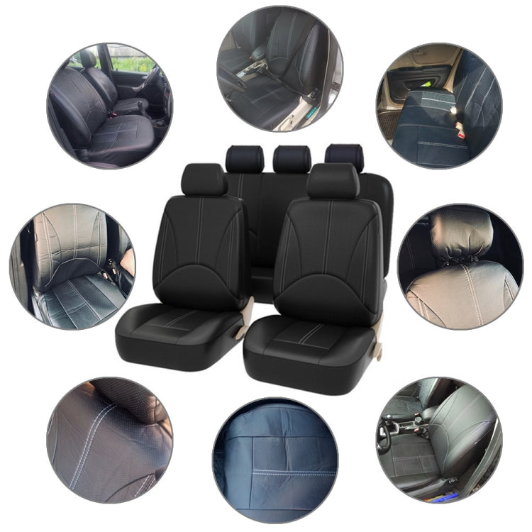 4-in-1 Universal Faux Leather Seat Cover Set for Year-Round Comfort in Two-Seater Cars