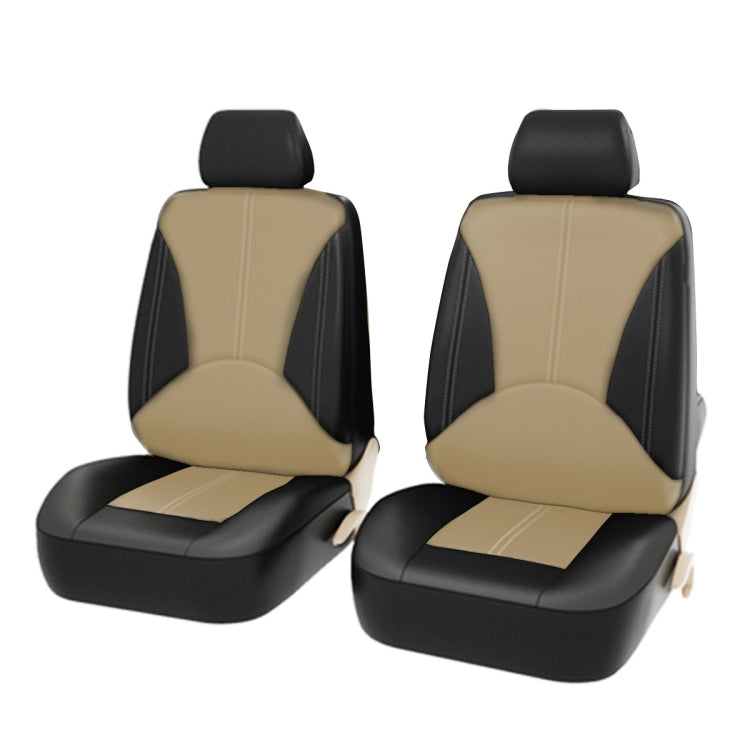 4-in-1 Universal Faux Leather Seat Cover Set for Year-Round Comfort in Two-Seater Cars