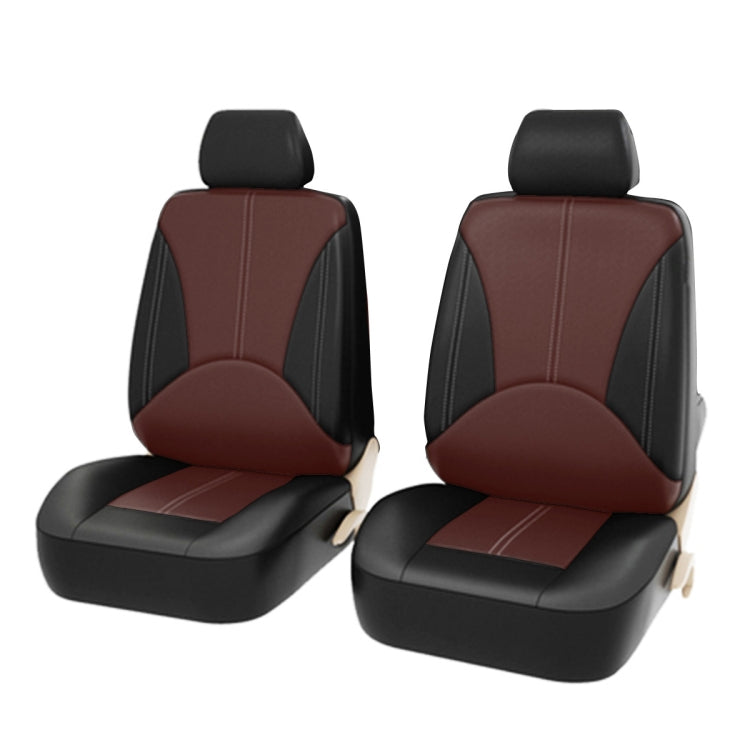 4-in-1 Universal Faux Leather Seat Cover Set for Year-Round Comfort in Two-Seater Cars