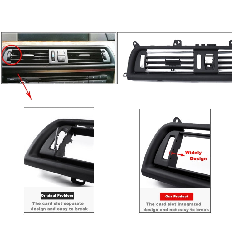 BMW 5 Series Front Console AC Vent Grill – OE 64229166885 Replacement