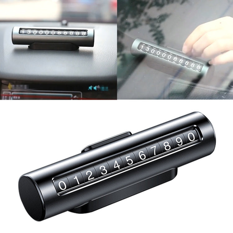 Innovative Metal Parking Roller Card - Stylish Temporary Number Solution