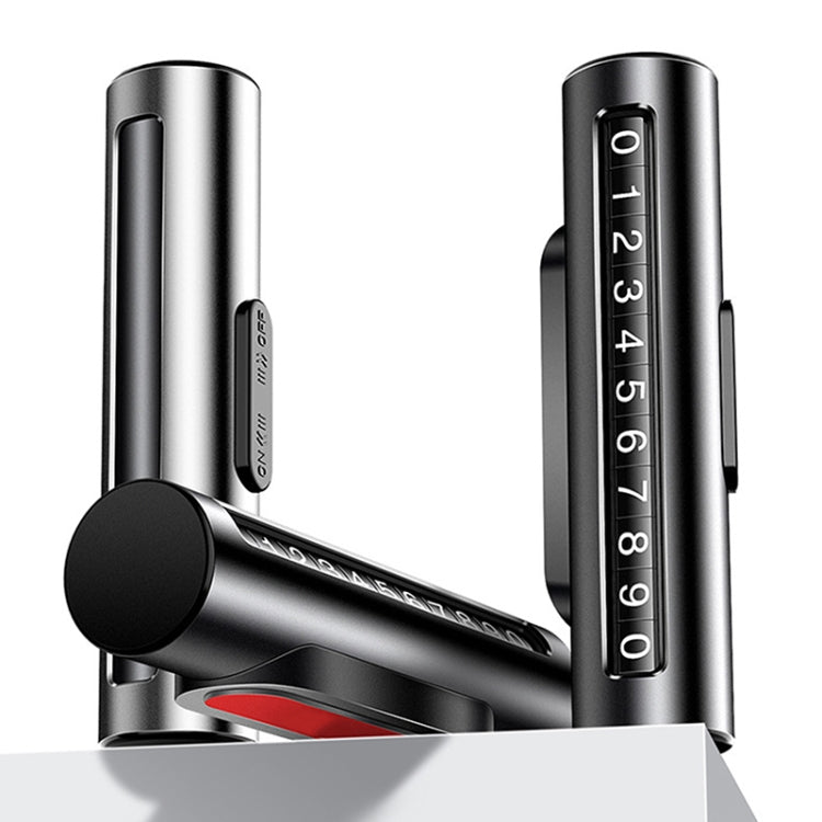 Innovative Metal Parking Roller Card - Stylish Temporary Number Solution