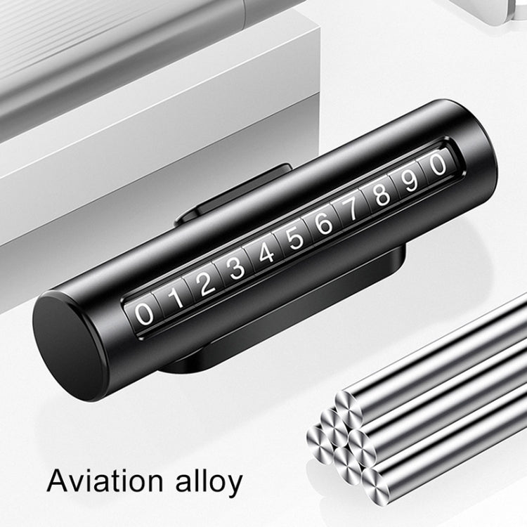 Innovative Metal Parking Roller Card - Stylish Temporary Number Solution