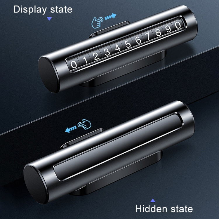 Innovative Metal Parking Roller Card - Stylish Temporary Number Solution