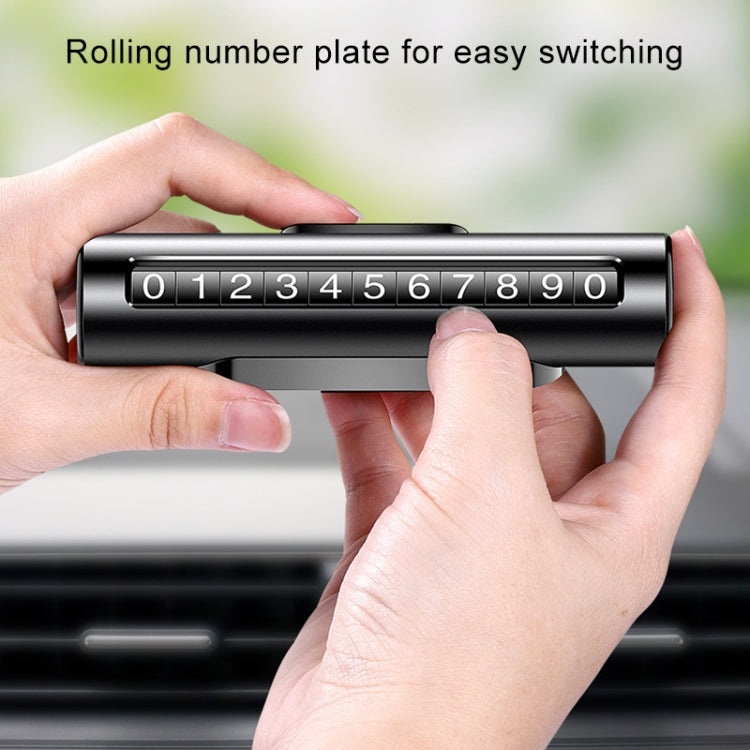 Innovative Metal Parking Roller Card - Stylish Temporary Number Solution