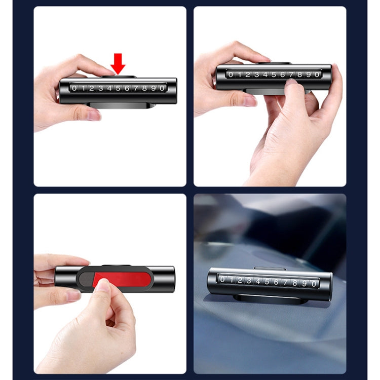 Innovative Metal Parking Roller Card - Stylish Temporary Number Solution