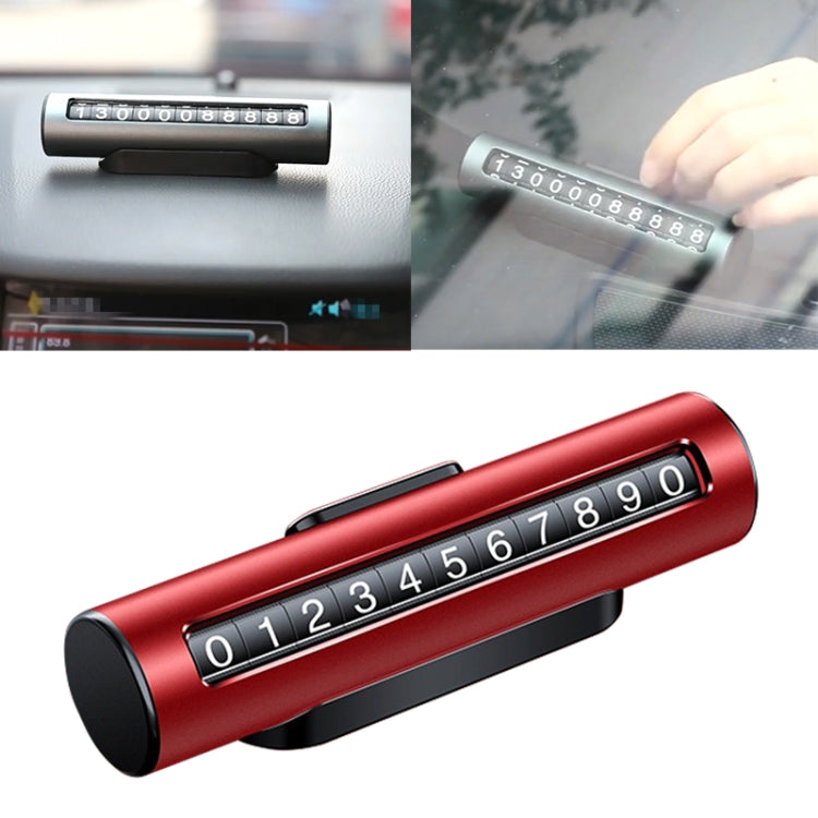 Innovative Metal Parking Roller Card - Stylish Temporary Number Solution