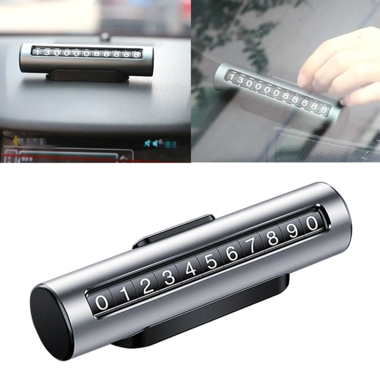 Innovative Metal Parking Roller Card - Stylish Temporary Number Solution