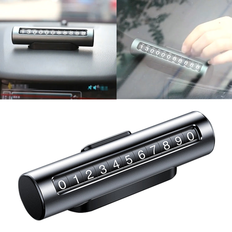 Innovative Metal Parking Roller Card - Stylish Temporary Number Solution