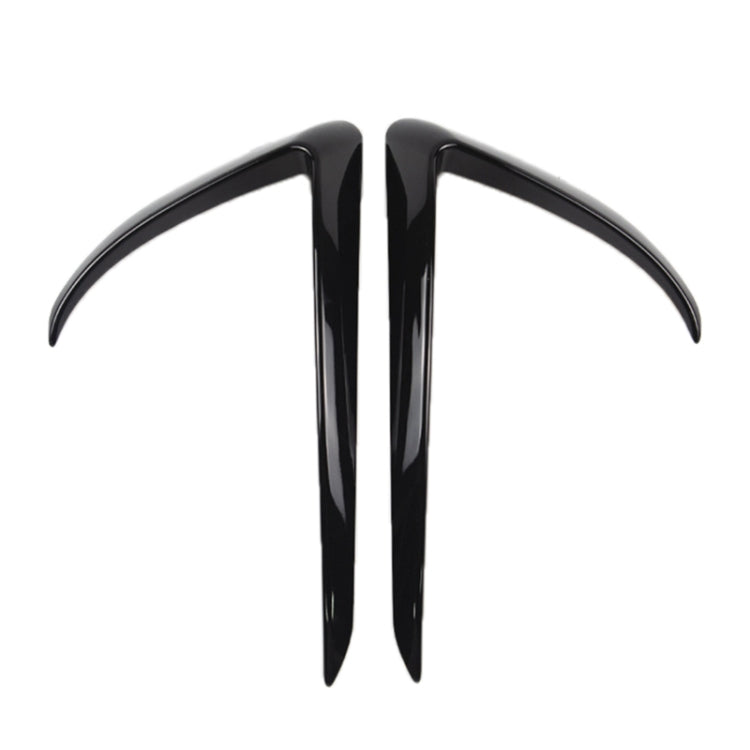 2 PCS Car Lamp Eyebrow Decorative Sticker Fog Lamp Frame for Tesla Model 3, For Tesla Model 3(Black), For Tesla Model 3