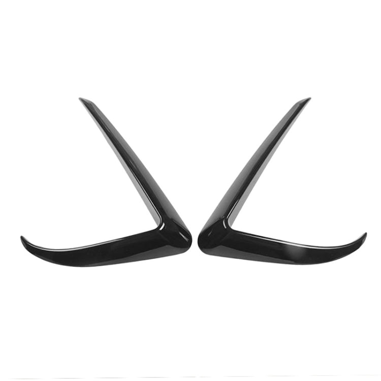 2 PCS Car Lamp Eyebrow Decorative Sticker Fog Lamp Frame for Tesla Model 3, For Tesla Model 3(Black), For Tesla Model 3