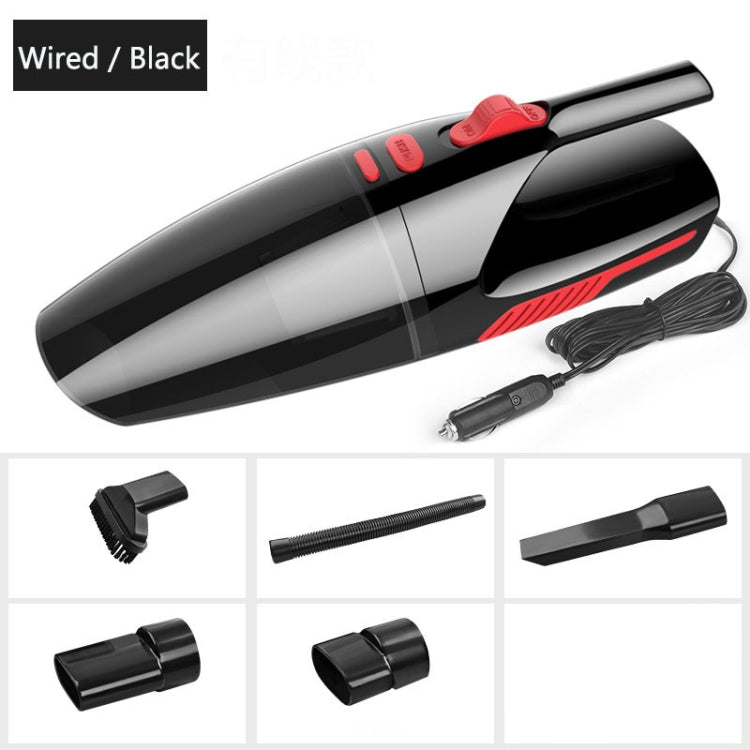 Car Wired Portable 120W Handheld Powerful Vacuum Cleaner Cable Length: 5m, without LED Light , Wired