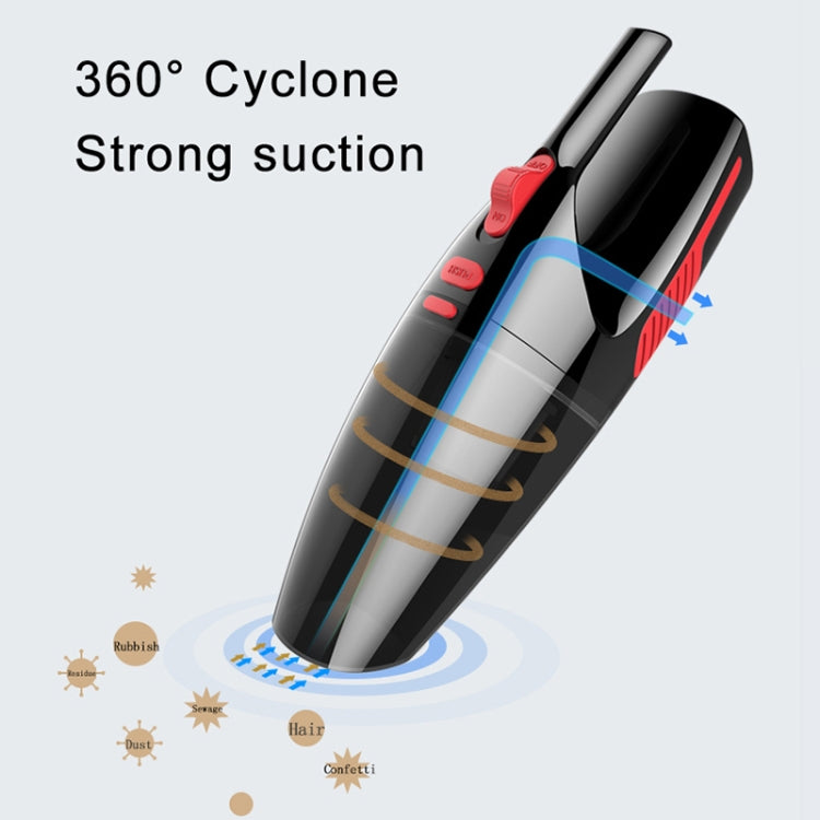 Car Wired Portable 120W Handheld Powerful Vacuum Cleaner Cable Length: 5m, without LED Light , Wired