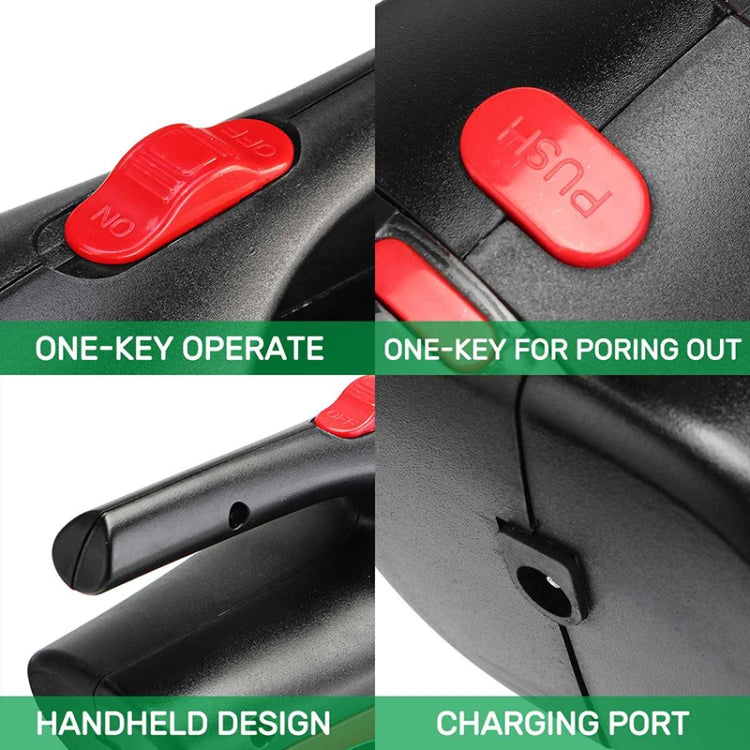 Car Wired Portable 120W Handheld Powerful Vacuum Cleaner Cable Length: 5m, without LED Light , Wired