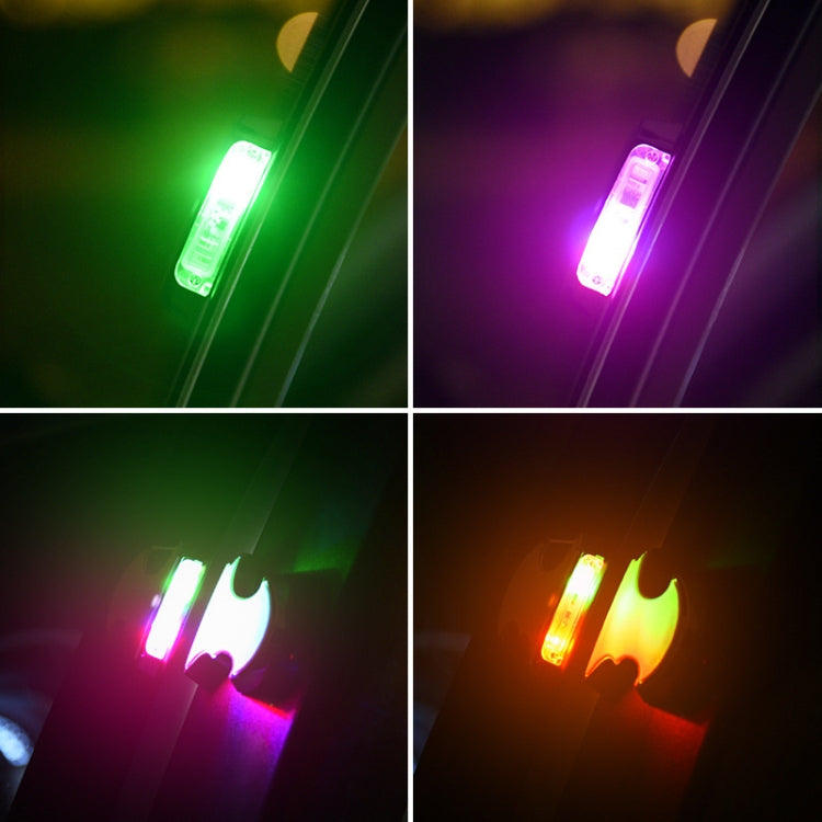 2 PCS Car LED Door Warning Lights Anti-collision Door Opening Lamp Flashing Lights