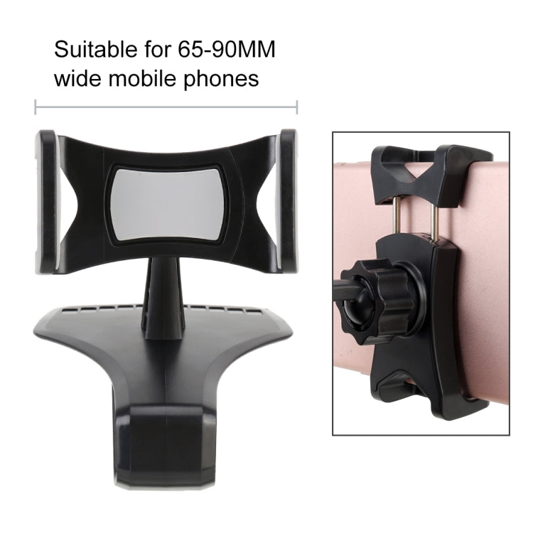Smart Car Dashboard Phone Holder with Integrated Number Plate Bracket