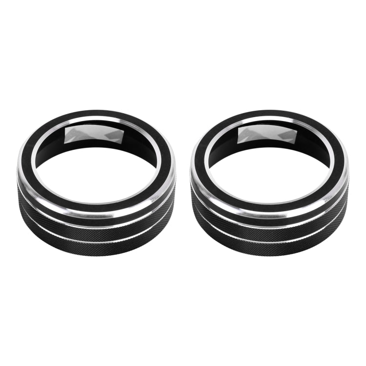Set of 2 Aluminium Alloy Air Conditioning Knob Covers for Toyota RAV4 / Wildlander