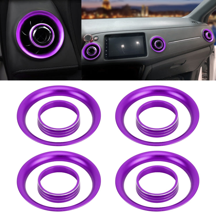 8-Piece Aluminium Alloy Air Conditioning Knob Set for Honda XR-V