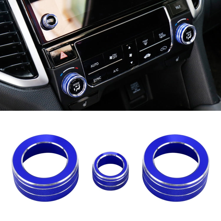 Stylish 3-Piece Metal Air Conditioning Knob Covers for Honda AVANCIER/URV