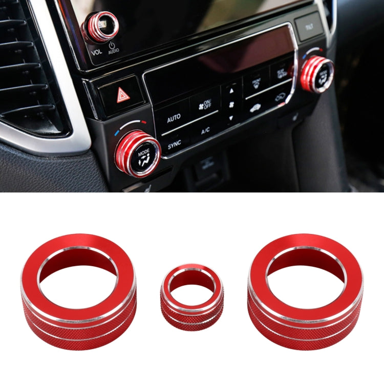Stylish 3-Piece Metal Air Conditioning Knob Covers for Honda AVANCIER/URV