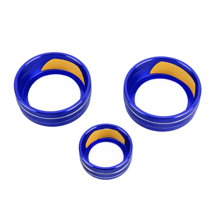 Set of 3 Premium Metal Air Conditioning Knob Covers for Honda CR-V 2017
