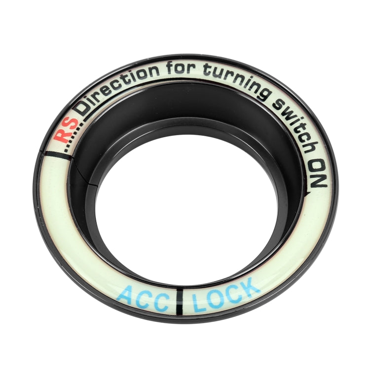 Fluorescent Aluminium Alloy Key Ring for Ford Vehicles - 3.2cm Inner Diameter