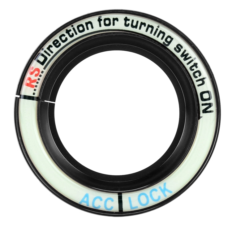 Fluorescent Aluminium Alloy Key Ring for Ford Vehicles - 3.2cm Inner Diameter