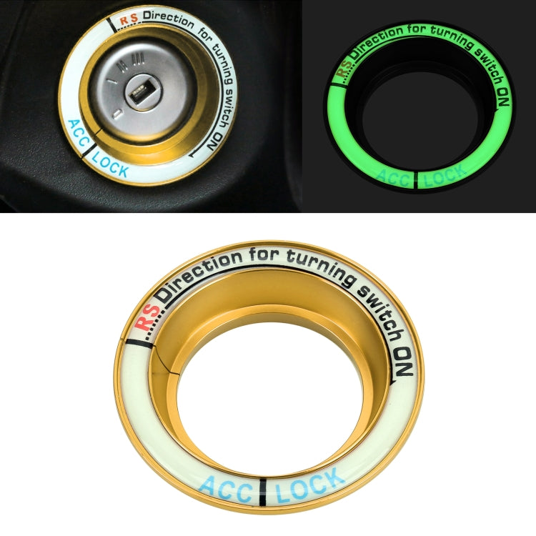 Fluorescent Aluminium Alloy Key Ring for Ford Vehicles - 3.2cm Inner Diameter