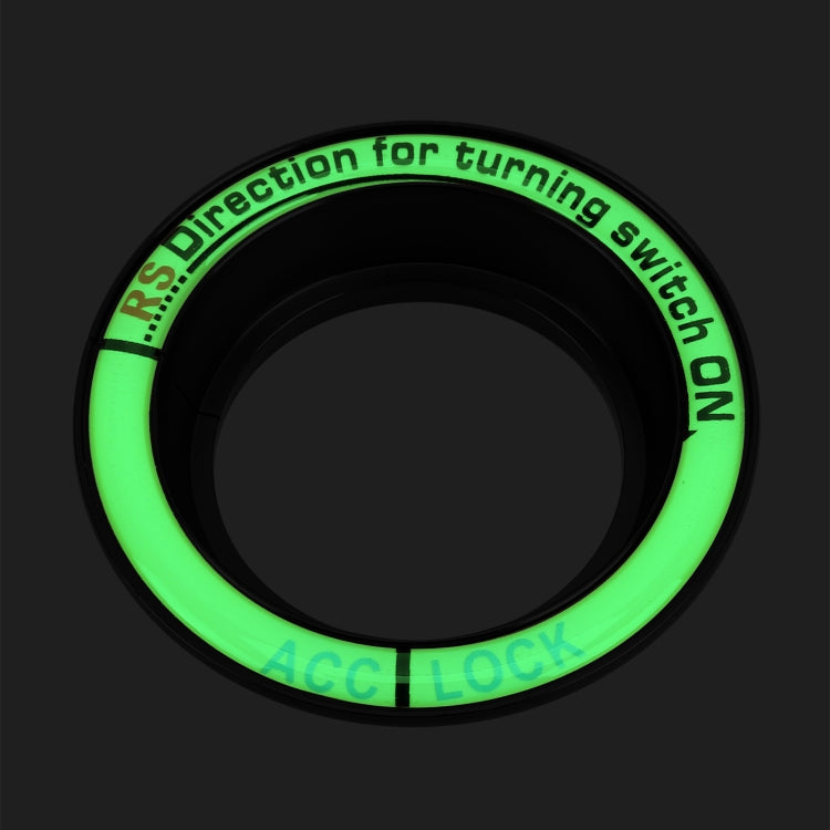 Fluorescent Aluminium Alloy Key Ring for Ford Vehicles - 3.2cm Inner Diameter