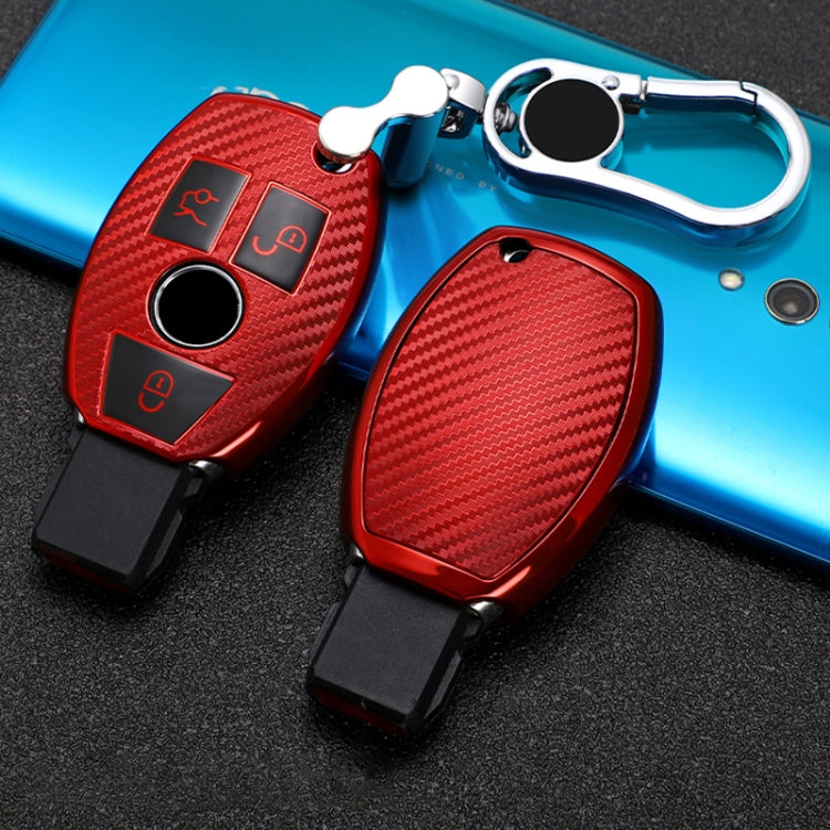 Luxury TPU Key Cover for Mercedes-Benz C-Class 3-Button B Version with Key Ring