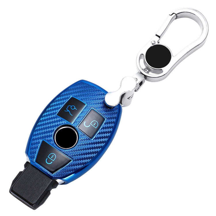 Luxury TPU Key Cover for Mercedes-Benz C-Class 3-Button B Version with Key Ring
