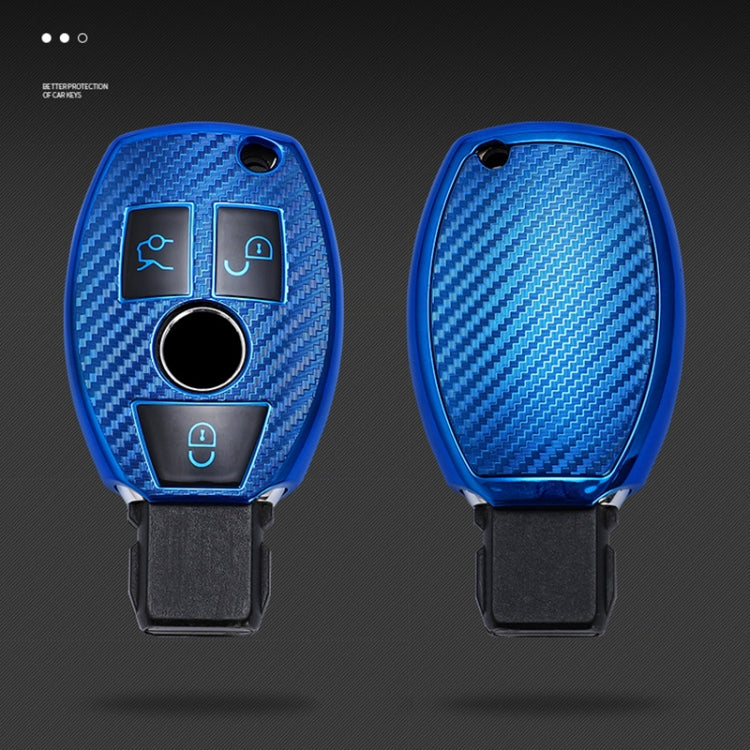 Luxury TPU Key Cover for Mercedes-Benz C-Class 3-Button B Version with Key Ring