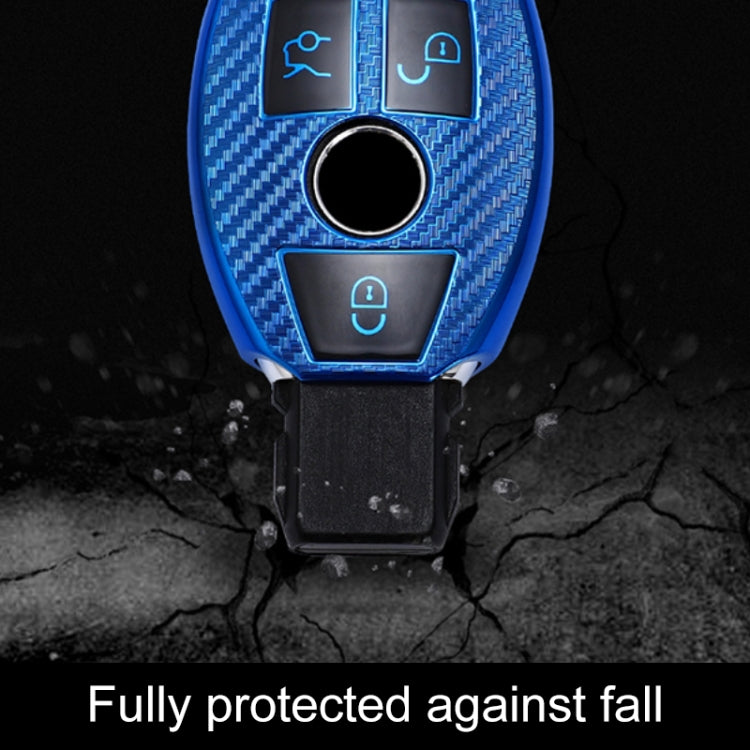 Luxury TPU Key Cover for Mercedes-Benz C-Class 3-Button B Version with Key Ring