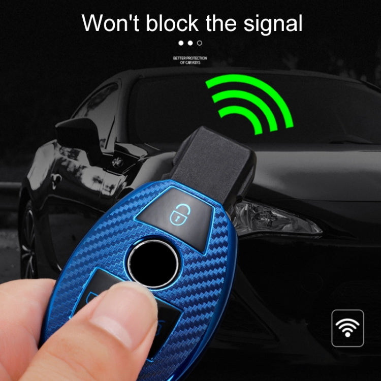 Luxury TPU Key Cover for Mercedes-Benz C-Class 3-Button B Version with Key Ring