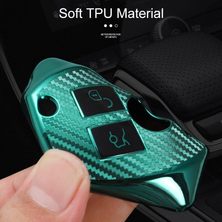 Luxury TPU Key Cover for Mercedes-Benz C-Class 3-Button B Version with Key Ring