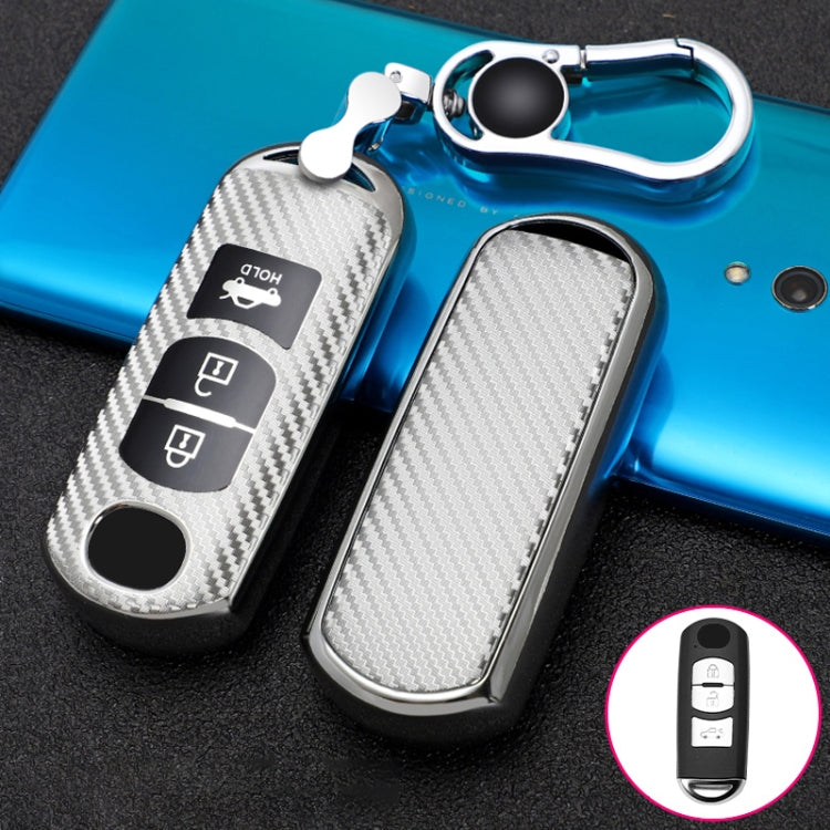 Mazda Smart 3-Button TPU Key Cover with Key Ring - Stylish Protection for Your Car Key