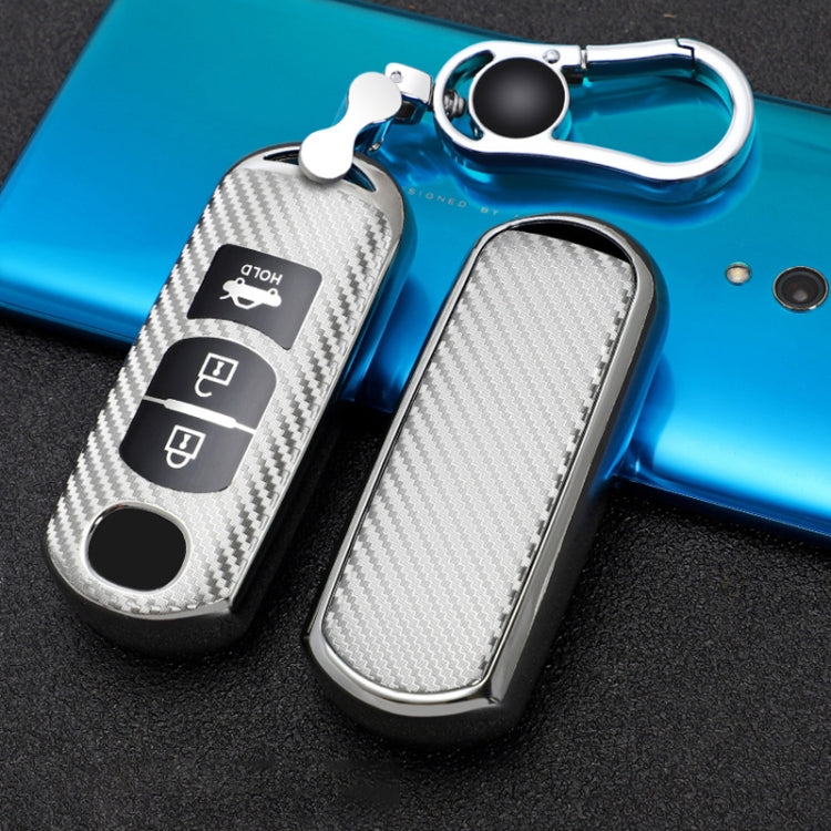 Mazda Smart 3-Button TPU Key Cover with Key Ring - Stylish Protection for Your Car Key