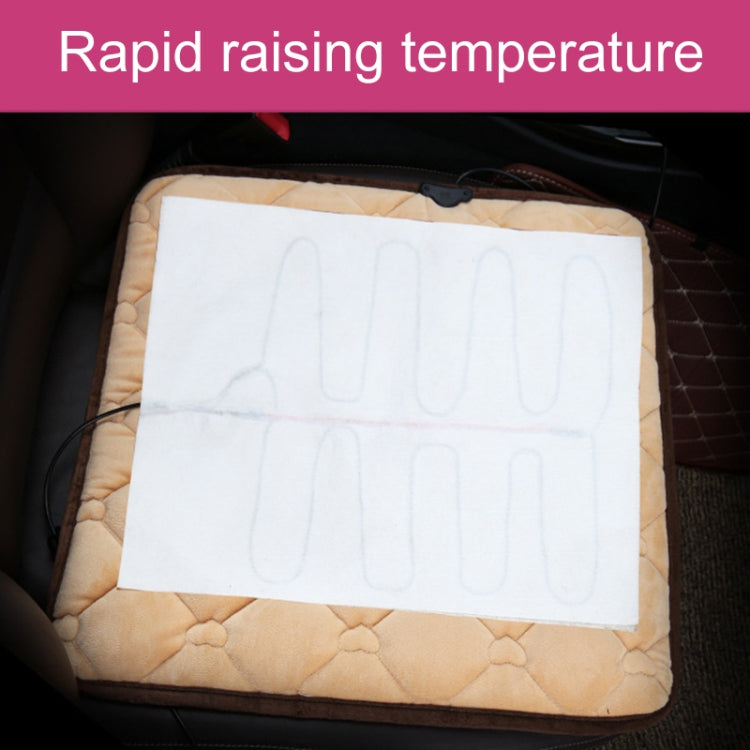Heated USB Car Seat Warmer Cushion – Winter Comfort Mat, Square Design