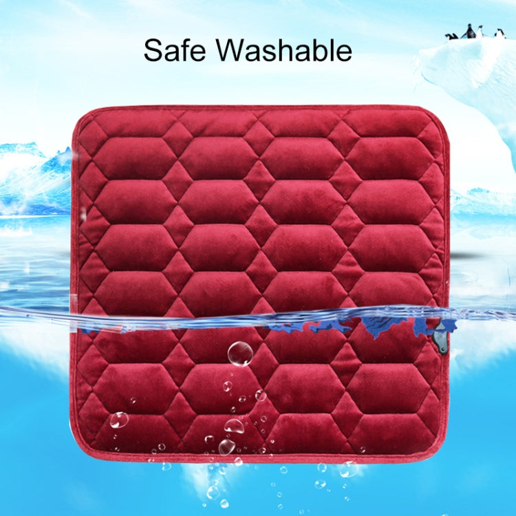Heated USB Car Seat Warmer Cushion – Winter Comfort Mat, Square Design
