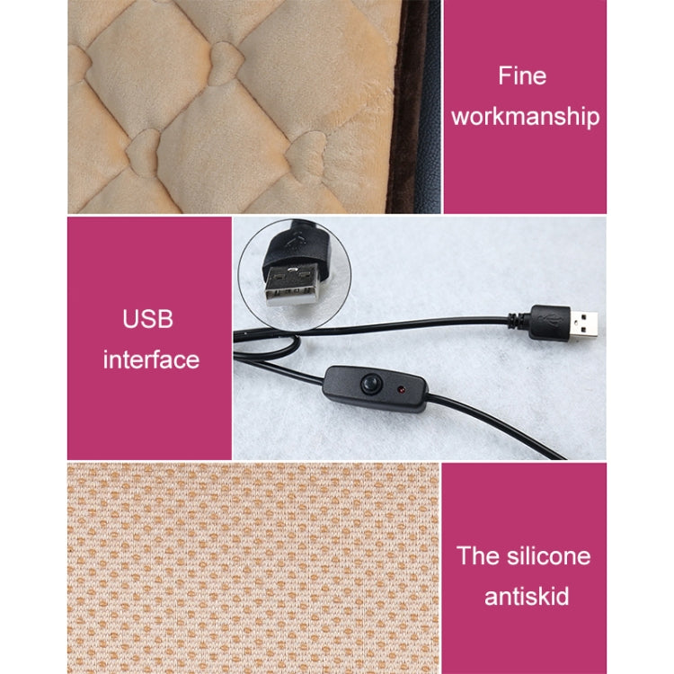 Heart-Shaped USB Car Seat Warmer – Winter Comfort Cushion